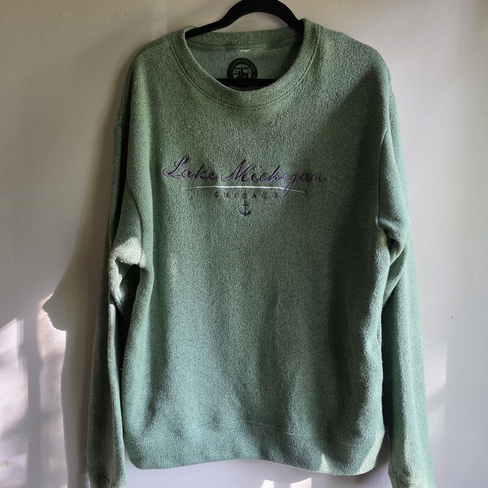 Green Lake Michigan Chicago Unisex Crewneck Sweater XL